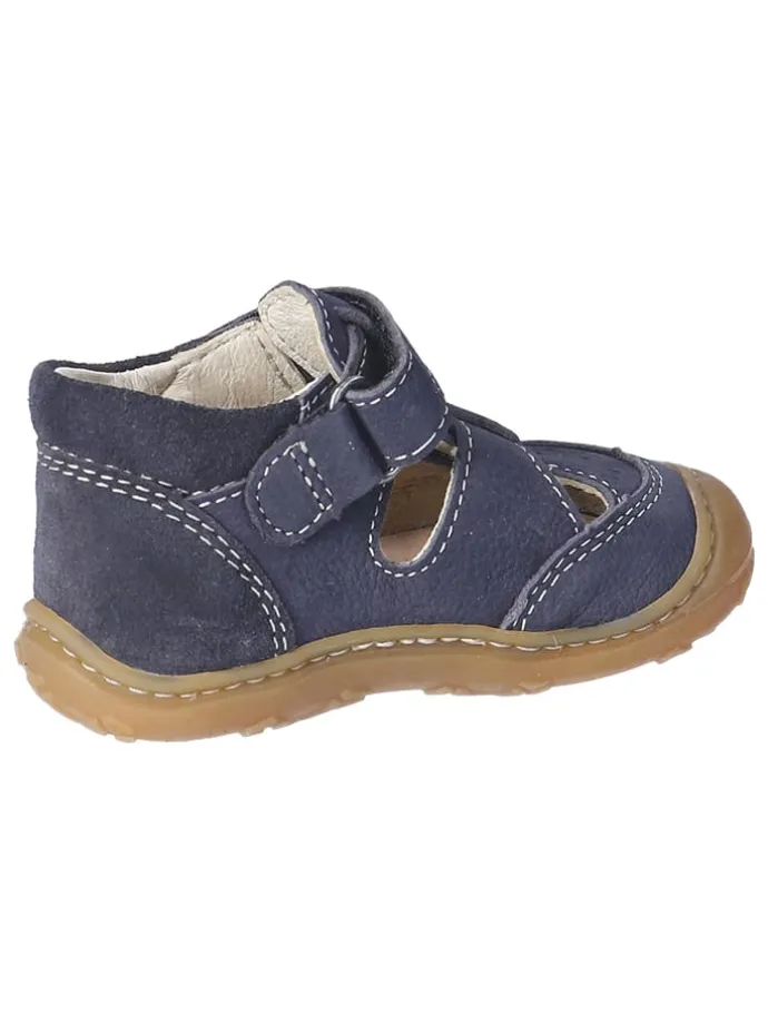 Leder-Halbsandalen "Eni" in Dunkelblau
