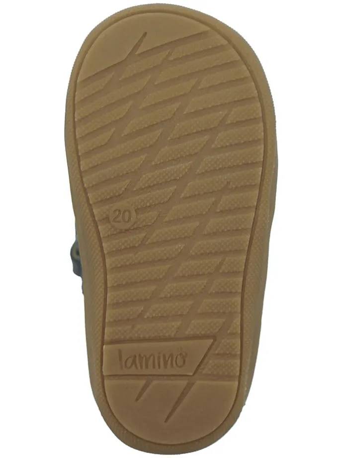 Leder-Halbsandalen in Blau