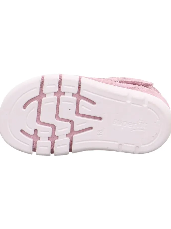 Leder-Halbsandalen in Rosa