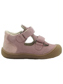Leder-Halbsandalen in Rosa