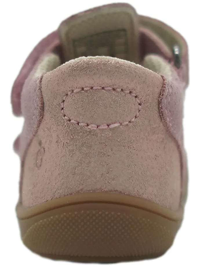 Leder-Halbsandalen in Rosa