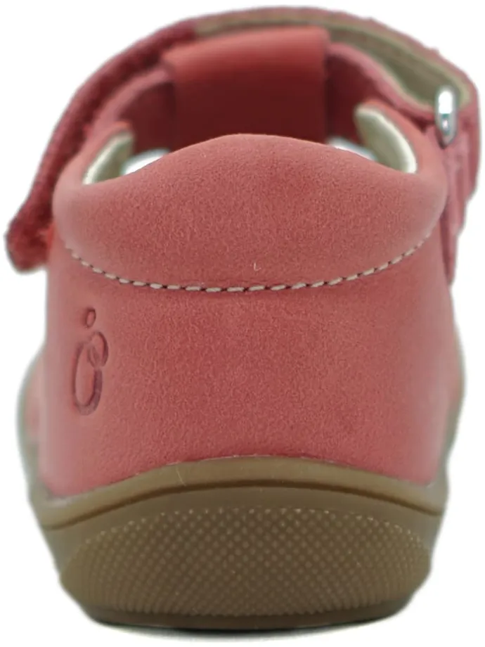Leder-Halbsandalen in Rot