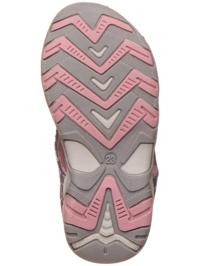 Leder-Halbsandalen "Jemima" in Dunkelblau/ Rosa