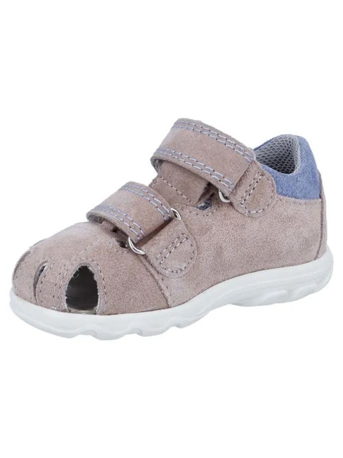 Leder-Halbsandalen "Juno" in Beige