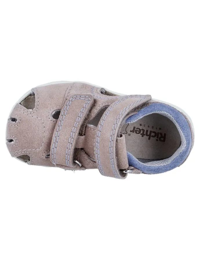 Leder-Halbsandalen "Juno" in Beige