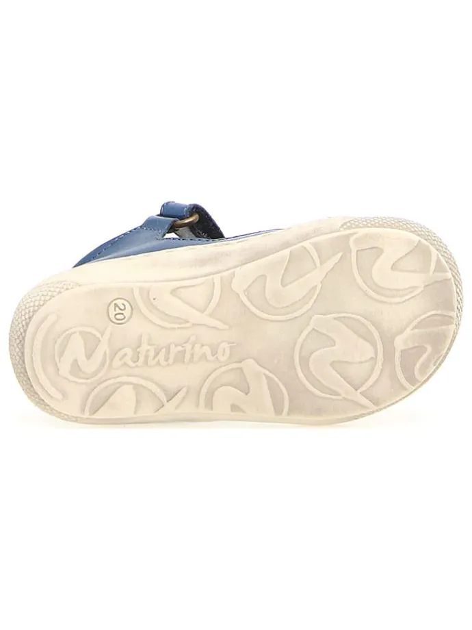 Leder-Halbsandalen "Langen" in Blau
