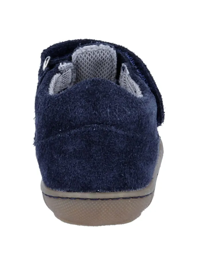 Leder-Halbsandalen "Maxi" in Dunkelblau