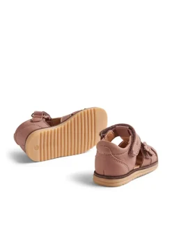 Leder-Halbsandalen