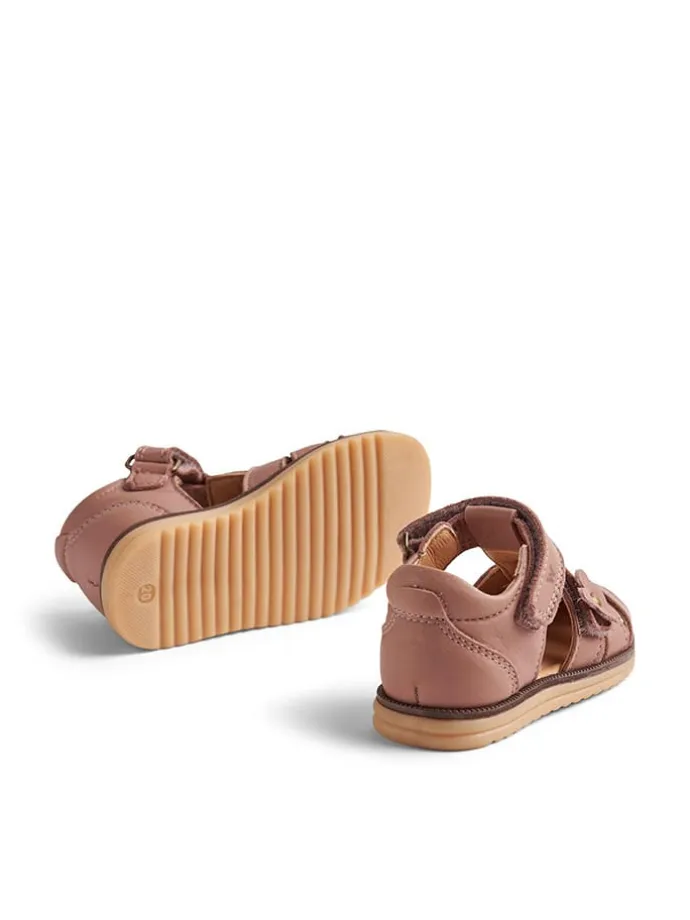 Leder-Halbsandalen "Sky" in Rosa
