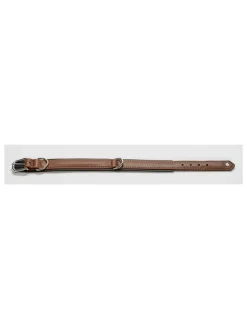 Leder-Halsband "Amici" in Hellbraun