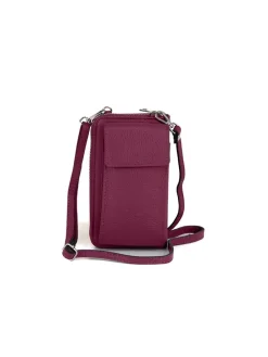 Leder-Handytasche "Cerca" in Lila - (B)11 x (H)19 x (T)4 cm