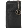 Leder-Handytasche "Cerca" in Schwarz - (B)11 x (H)19 x (T)4 cm