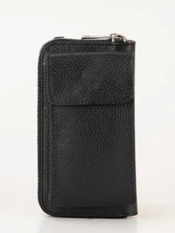 Leder-Handytasche "Cerca" in Schwarz - (B)11 x (H)19 x (T)4 cm