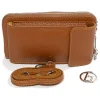 Leder-Handytasche "Cerca" in Cognac - (B)11 x (H)19 x (T)4 cm