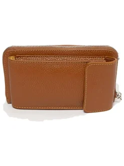 Leder-Handytasche "Cerca" in Cognac - (B)11 x (H)19 x (T)4 cm