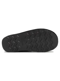 Leder-Hausschuhe in Schwarz