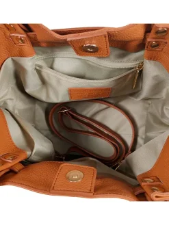 Leder-Henkeltasche 
