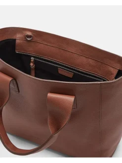 Leder-Henkeltasche 