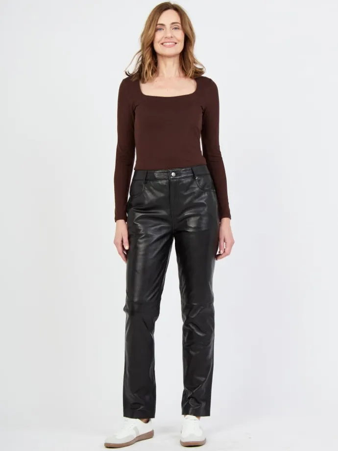 Lederhose 31019444 in schwarz