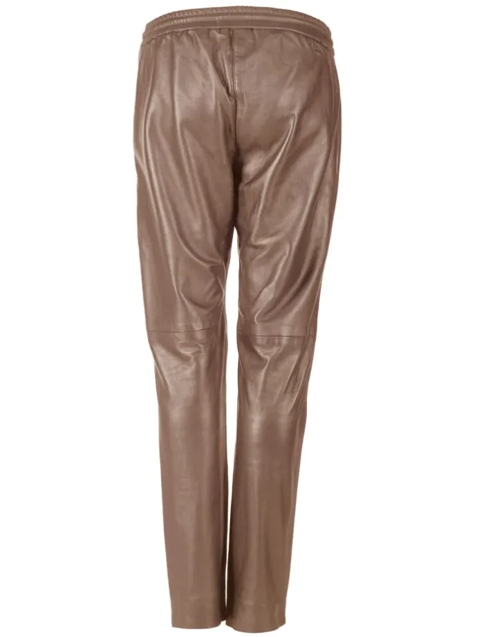 Lederhose 3102153 in taupe
