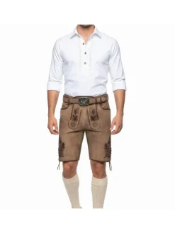Lederhose Archibald in dunkelbraun