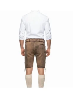 Lederhose Archibald in dunkelbraun