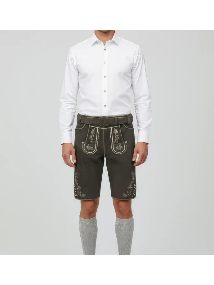Lederhose Arendt in dunkelbraun