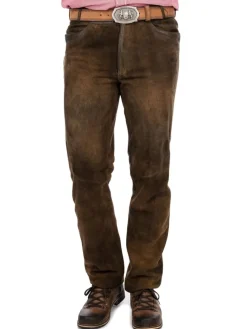 Lederhose BENI in dunkelbraun