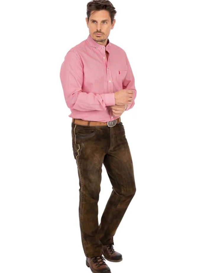 Lederhose BENI in dunkelbraun