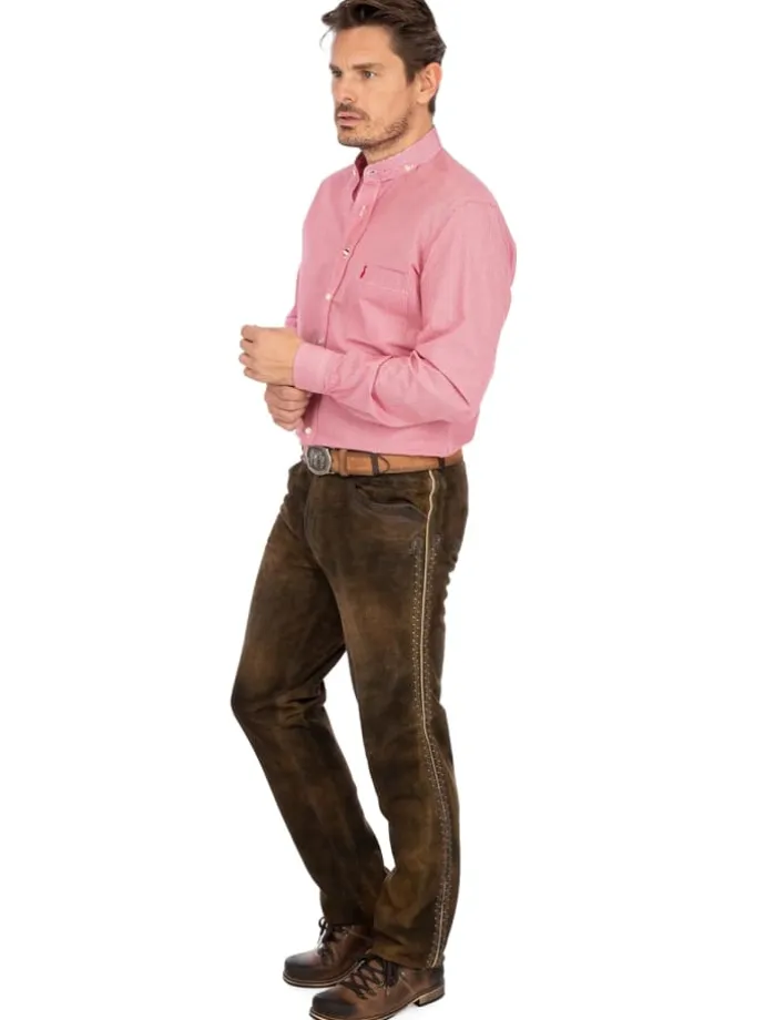 Lederhose BENI in dunkelbraun