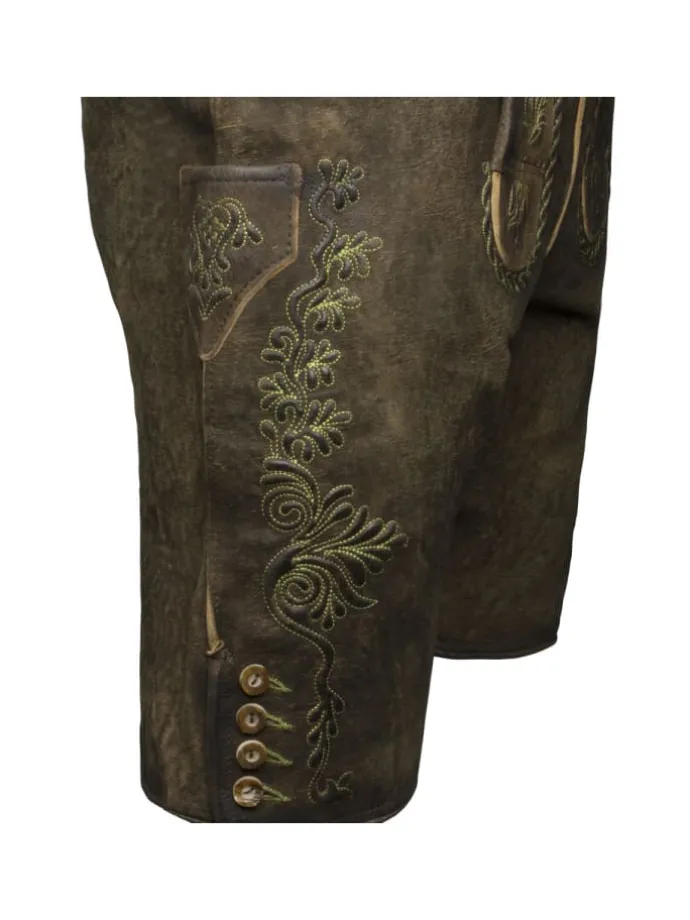 Lederhose Bertram in dunkelbraun