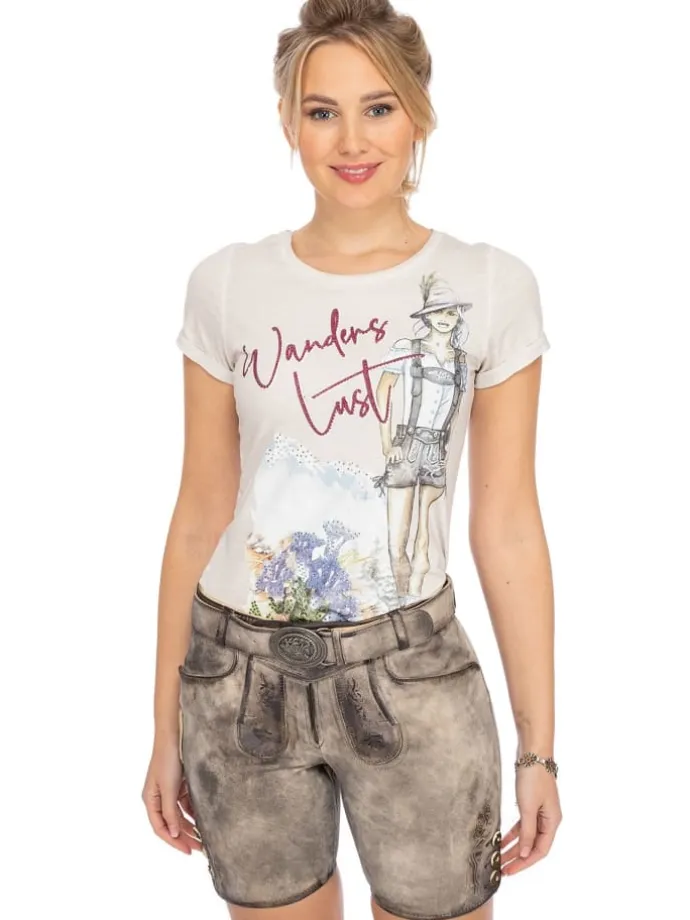 Lederhose DAFNE in stein