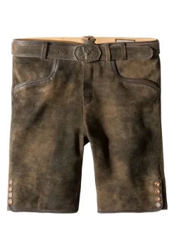 Lederhose "Fred" in bison gespeckt