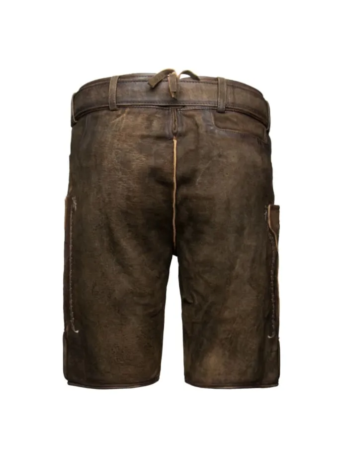 Lederhose Georg in dunkelbraun