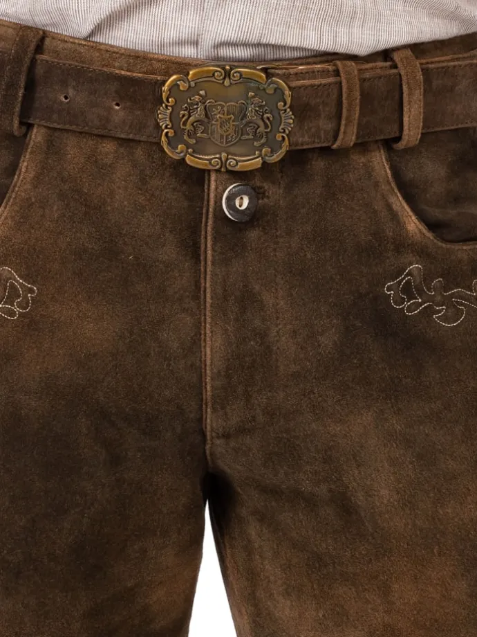 Lederhose HE1051 in braun