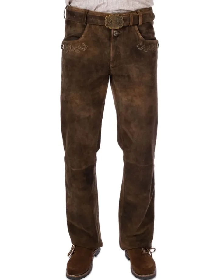 Lederhose HE1051 in braun