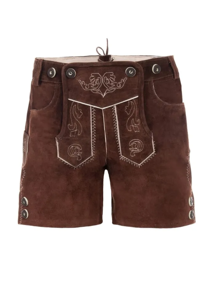 Lederhose in dunkelbraun
