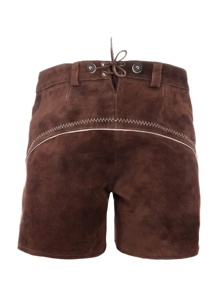 Lederhose in dunkelbraun
