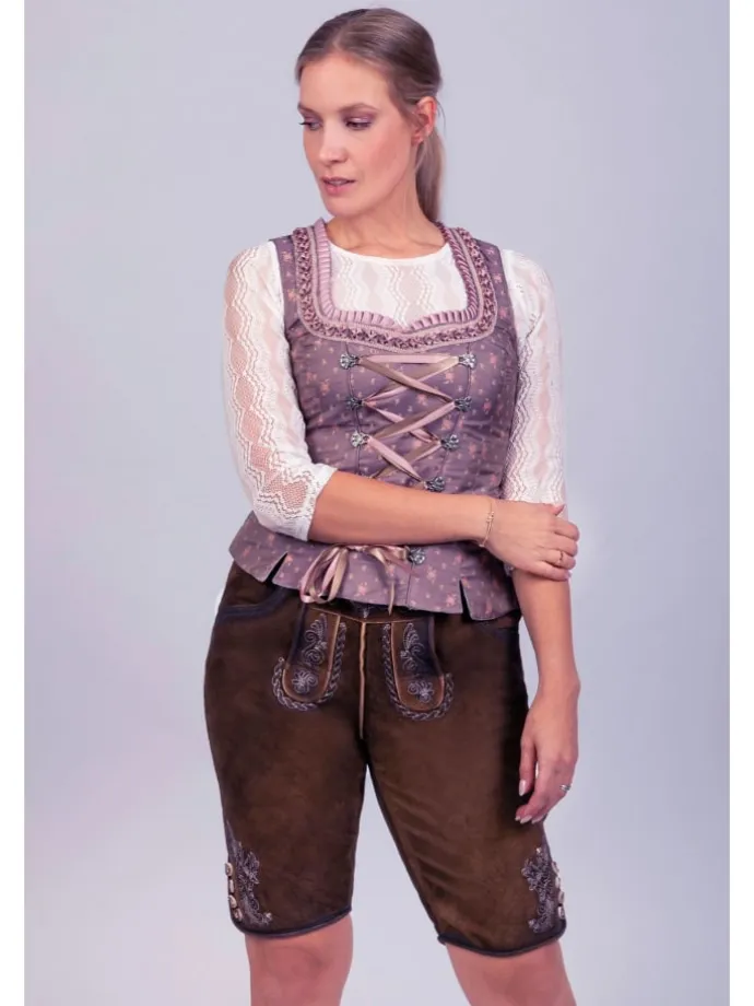 Lederhose in dunkelbraun