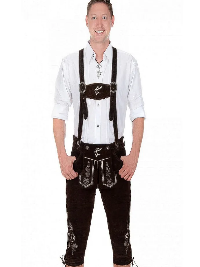 Lederhose in dunkelbraun