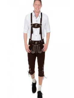 Lederhose in dunkelbraun