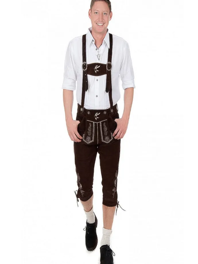 Lederhose in dunkelbraun