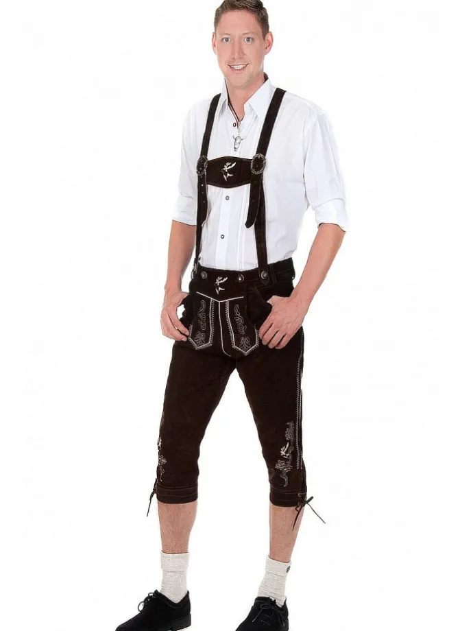 Lederhose in dunkelbraun