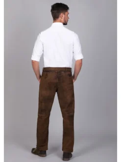 Lederhose in dunkelbraun