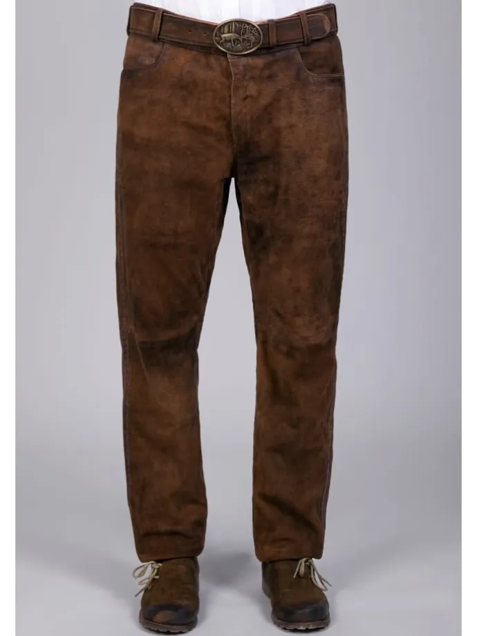 Lederhose in dunkelbraun