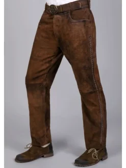 Lederhose in dunkelbraun