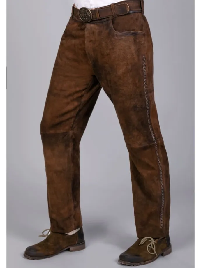 Lederhose in dunkelbraun