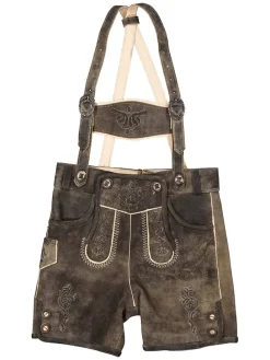 Lederhose in Dunkelbraun