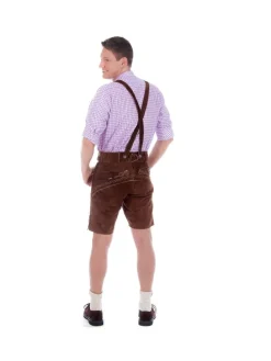 Lederhose in dunkelbraun