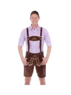 Lederhose in dunkelbraun